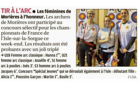 Article La Provence 07/12/22